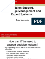 Decision Support, Knowledge Management and Expert Systems: Brian Mennecke