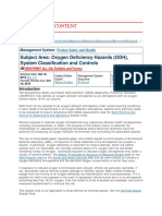 Oxygen Deficiency Hazards (ODH), System Classification and Controls