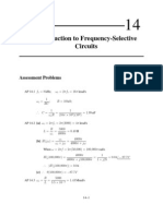 Introduction To Frequency-Selective Circuits: Assessment Problems