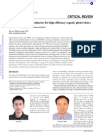 Small Molecule Semiconductors For High Efficiency Organic Photovoltaics