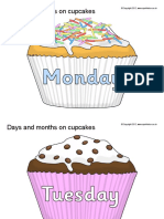 Days N Months On Cup Cakes