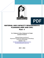 Material and Capacity Requirements Planning (MRP and CRP) Part - 1