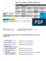 Gangneung Independent Arts Theater Schedule, January 14 - January 20