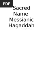 Sacred Name Passover Hagaddah For Scribt Readers