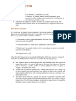 Impact Factor: Formula For Calculation