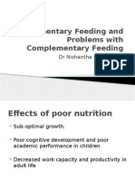 Complimentary Feeding and Problems With Complementary Feeding