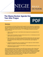 The Obama Nuclear Agenda One Year After Prague