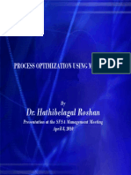 Dr. Roshan Process Optimization