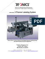 Front and Back Wraparound Labeler - Tronics Series 3 Premier Labeling System Brochure, Catalog