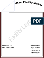 Project of Facility Layout