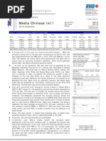 Media Chinese International LTD: Still An Outperform - 07/04/2010