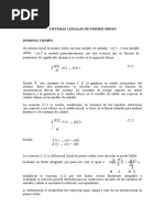 Sistema Lineales de Primer Orden