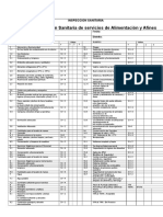 Ficha para Evaluación Sanitaria de Servicios de Alimentación y Afines