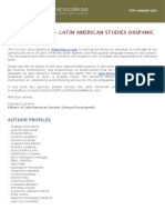 CFP - Latin American Language, Literature, and Culture