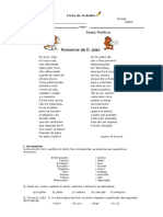 Ficha de Trabalho - Romance de D. João