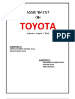 Assignment On Toyota