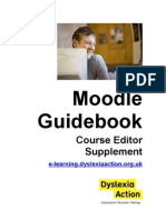 Moodle Guidebook Editor Supplement-DRAFT-January 10