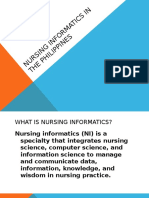 Nursing Informatics in The Philippines