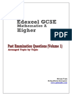 GCSE Past Examination Questions Volume