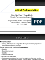 Pre Formulation