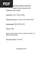 El Sistema Politico y El Desarrollo Sostenible en Honduras