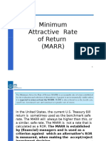 Minimum Attractive Rate of Return (MARR)