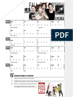 Centuries - Fall Out Boy Chord Chart