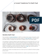 Using Core-Balance Current Transformer For Earth Fault Protection - EEP