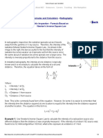 Inverse Square Law Calculation