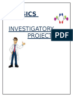 Physics Investigatory Project