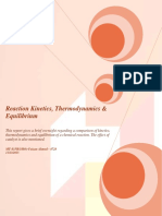 Reaction Kinetics, Thermodynamics & Equilibrium PDF