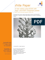 EnvisionTEC Lost Wax Casting Guide