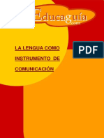 La Lengua Como Instrumento de Comunicacion