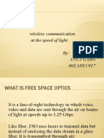 Wireless Communication: at The Speed of Light - By: Anuj Garg 06EAREC017