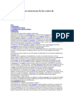 El Análisis de Las Variaciones de Los Costos de Producción