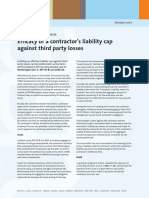 Efficacy of Liability Cap Against Third Party Losses