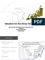 Valuation For The African Startup