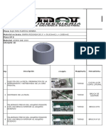 Hoja de Procesos Buje de para Puertas Hembra