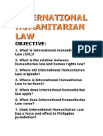 Humanitarian Law Human Rights