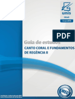 Canto Coral e Fundamentos de Regência II - Unidade 1