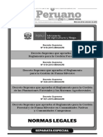 Decreto Supremo #018-2015-MINAGRI - Decreto Supremo Que Aprueba El Reglamento para La Gestión Forestal (Ley 29763)