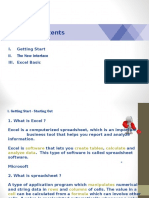 I. Getting Start II. The New Interface III. Excel Basic