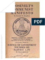 Roosevelts Communist Manifesto - Emanuel M. Josephson