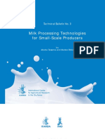 Milk Processing Technologies For Small-Scale Producers: Technical Bulletin No. 3