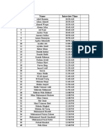 RBS Interview Schedule