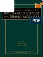 Analysis and Design of Intergated Circuit Antenna Modules - Gupta & Hall PDF