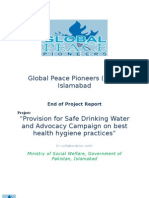 Global Peace Pioneers (GPP) - End of Project Report - WATSAN Activity