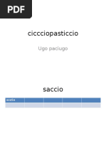 Ciccciopasticcio: Ugo Paciugo