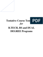 Course Template B.tech BS IIT Kanpur