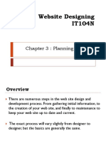 Website Designing IT104N: Chapter 3: Planning The Site